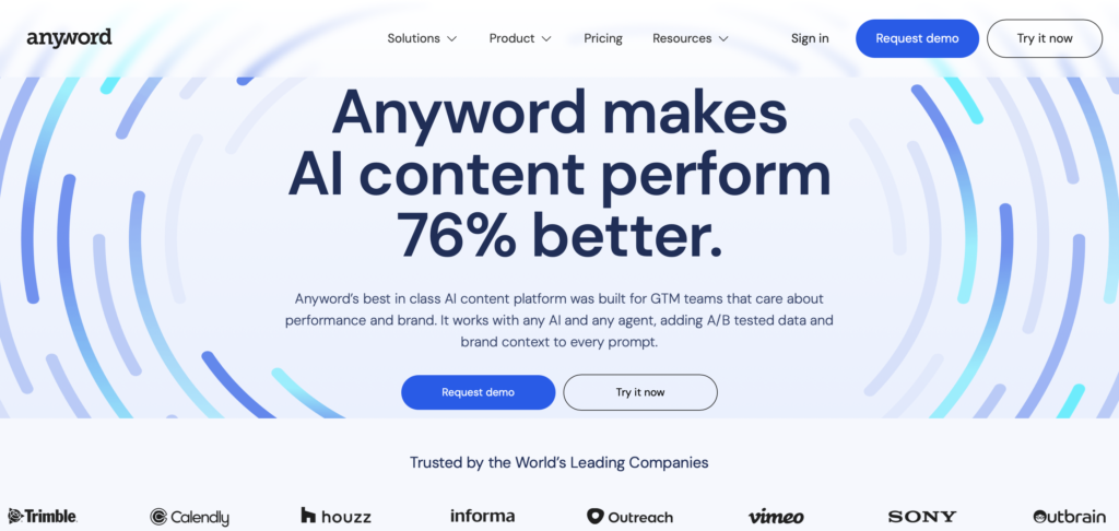 anyword review 2026 — screenshot showing Anyword dashboard and editor — Decode Tools