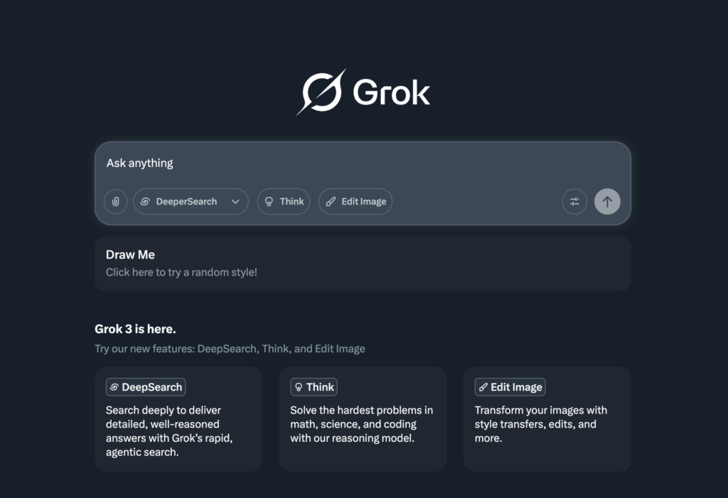 chatgpt alternatives 2026 — Grok AI interface showing real-time search results — Decode Tools